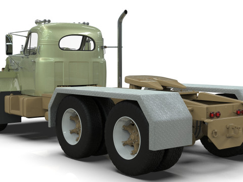 Mack B81 Sx Tandem With Camelback Suspension Model 3D
