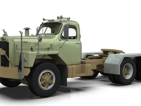 Mack B81 Sx Tandem With Camelback Suspension Model 3D