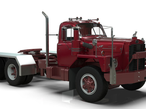 Mack B81 Sx Tandem With Camelback Suspension Model 3D