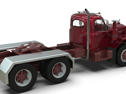 Mack B81 Sx Tandem With Camelback Suspension Model 3D