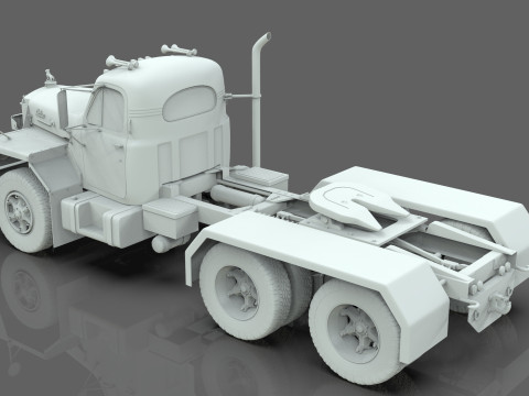 Mack B81 Sx Tandem With Camelback Suspension Model 3D