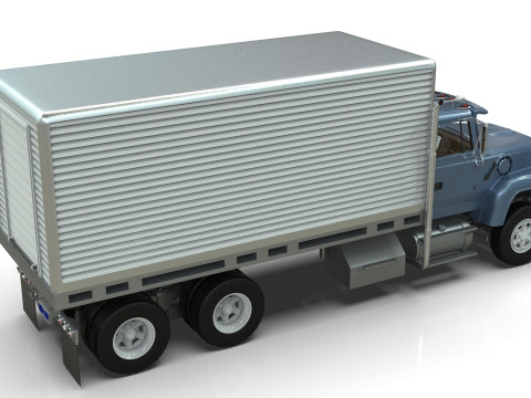 Box Truck Model 3D