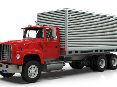 Box Truck Model 3D