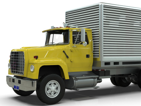 Box Truck Model 3D