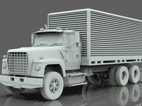 Box Truck Model 3D