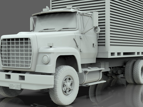 Box Truck Model 3D