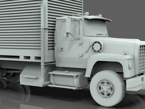 Box Truck Model 3D