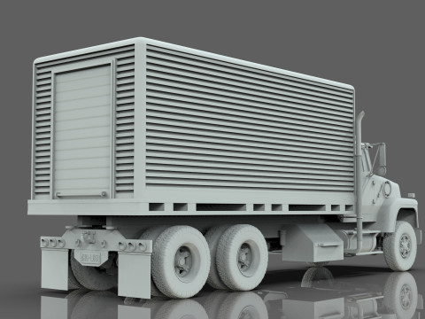 Box Truck Model 3D