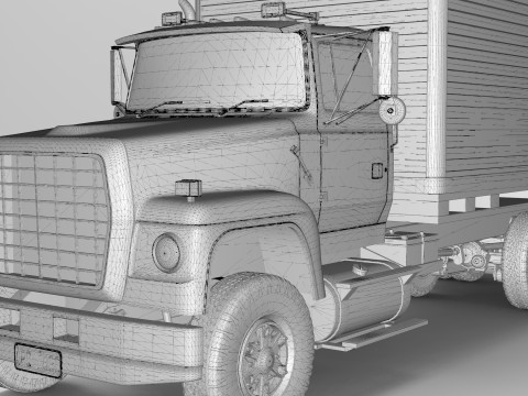 Box Truck Model 3D