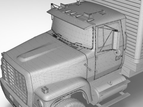 Box Truck Model 3D