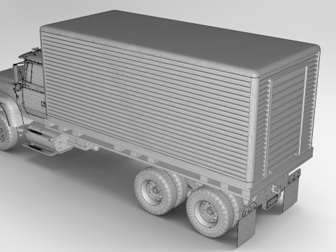 Box Truck Model 3D