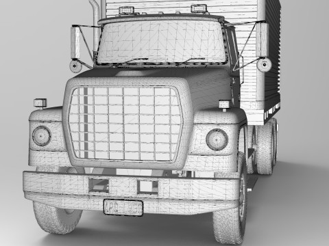 Box Truck Model 3D