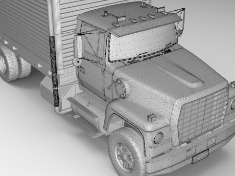 Box Truck Model 3D