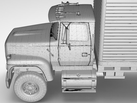 Box Truck Model 3D