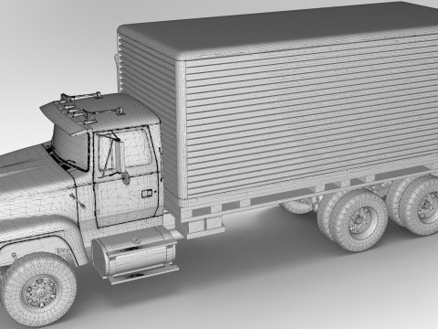 Box Truck Model 3D