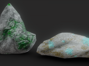 ores and ingots 3D 모델