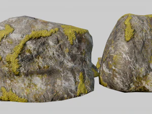 mossy rocks pack 3D Model