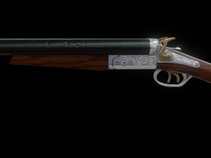sawed off shotgun Model 3D