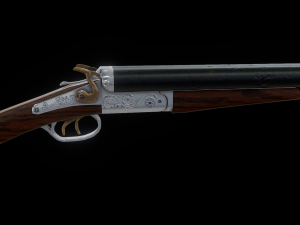 sawed off shotgun 3D Model
