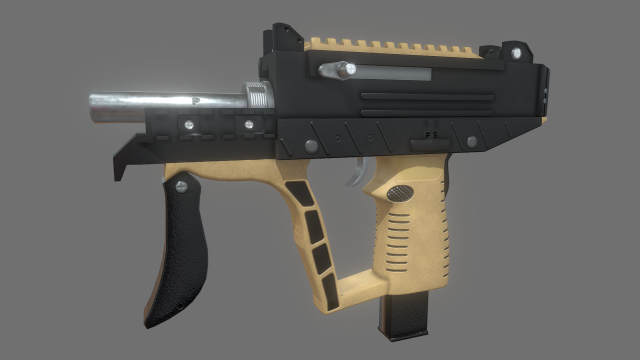 uzi pro 3D Model .c4d .max .obj .3ds .fbx .stl .blend 