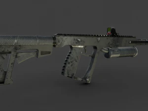 custom assault rifle 3D Model