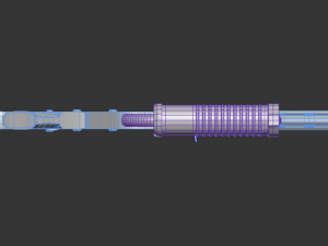custom assault rifle Model 3D