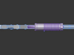 custom assault rifle 3D Model