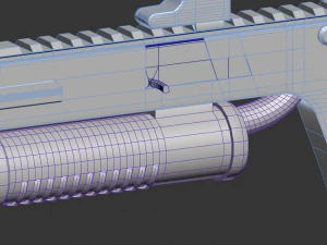 custom assault rifle 3D Model