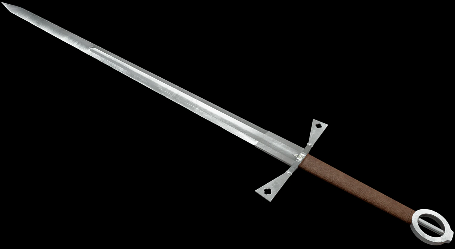 gallowglass longsword 3D Model .c4d .max .obj .3ds .fbx .stl .blend