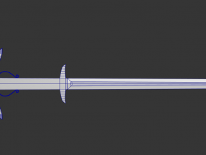 zweihander sword Model 3D