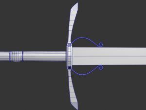 zweihander sword Model 3D