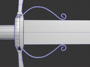 zweihander sword Model 3D
