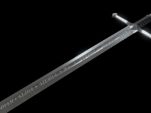 narsil - anduril lowpoly Modèle 3D