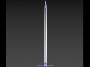 narsil - anduril lowpoly Modèle 3D