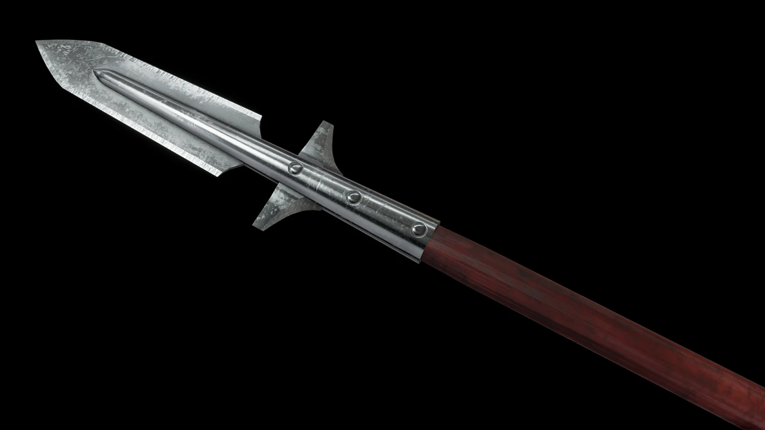 viking spear 1 3D Model .c4d .max .obj .3ds .fbx .stl .blend