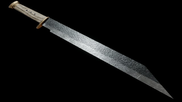 viking seax 1 3D Model .c4d .max .obj .3ds .fbx .stl .blend 