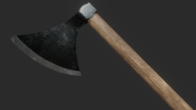 viking dane axe 1 3D Model .c4d .max .obj .3ds .fbx .stl .blend