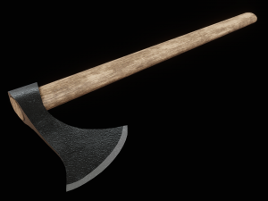 viking throwing axe 1 3D Модель