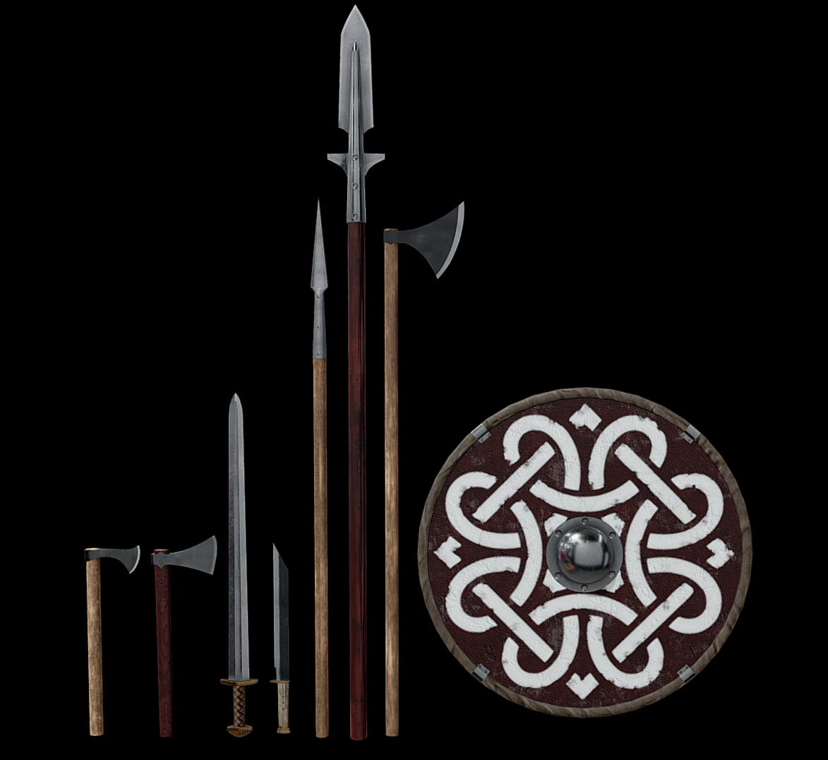 viking pack 3D Model .c4d .max .obj .3ds .fbx .stl .blend 