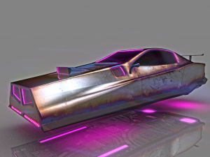 scifi cyberpunk car 3D 모델