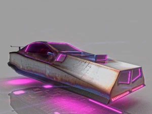 scifi cyberpunk car 3D Model