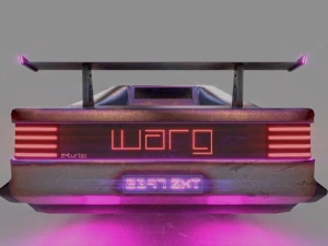 scifi cyberpunk car 3D Model