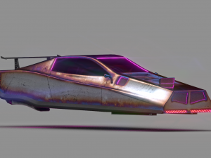 scifi cyberpunk car 3D Модель