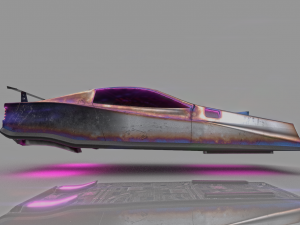 scifi cyberpunk car 3D Модель
