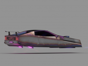 scifi cyberpunk car 3D Модель