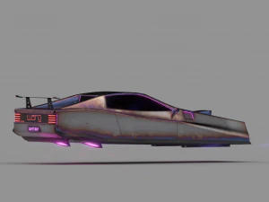 scifi cyberpunk car 3D Model