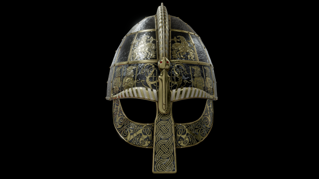 vendel period viking helmet Modelo 3D .c4d .max .obj .3ds .fbx .stl .blend 