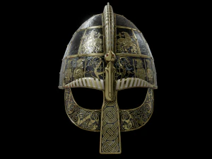 capacete viking do período vendel Modelo 3D