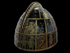 vendel period viking helmet Modelo 3D