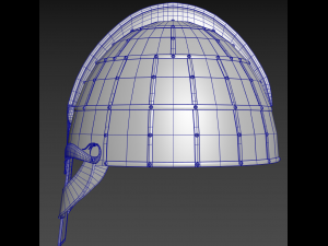vendel period viking helmet Modelo 3D